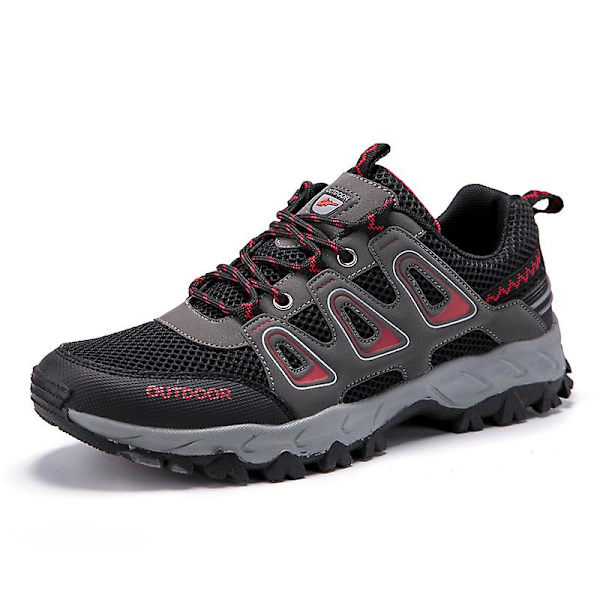 Herre Vandresko Lav Top Sneakers Til Udendørs Trailing Trekking Vandring 3Ds1981 Black EU 41
