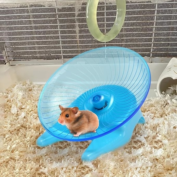 Hamster löparhjul | Tysta hamsterhjul med stabila baser,Djurmiljödekor för hamstrar, honungskanin, fetstjärtad gerbil, dvärghamster