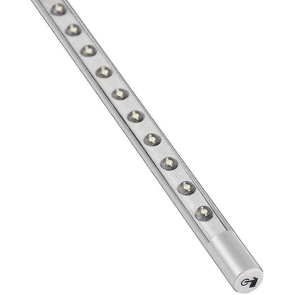 Tangentbordslampa för bärbar dator med USB-LED, lång svanhals, touch-dimmer Silver