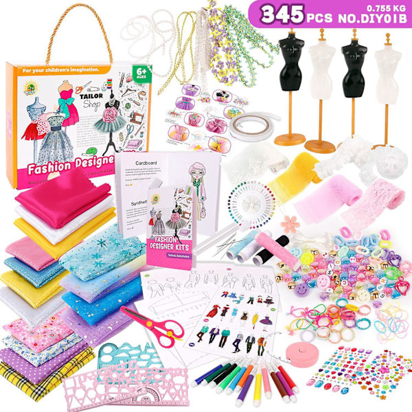 Barnkläder Design Syset 6-12 År Gammal Flicka Upplysning Diy Handgjorda Kreativa Leksaker 345 345