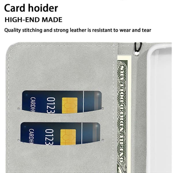 Til iPhone 17 Pro Etui PU Læder Pung Kortpladser Glitter Telefoncover - Sort Gold