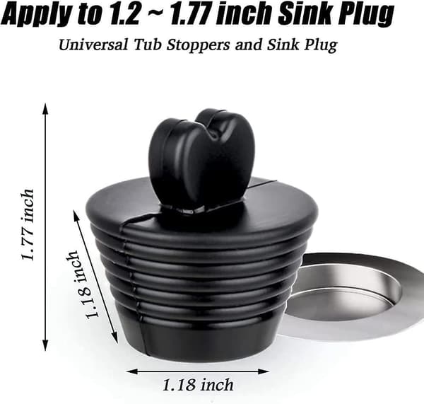 3 st badkarsproppar silikon universal silikon diskbänkspropp badrumsavloppspropp
