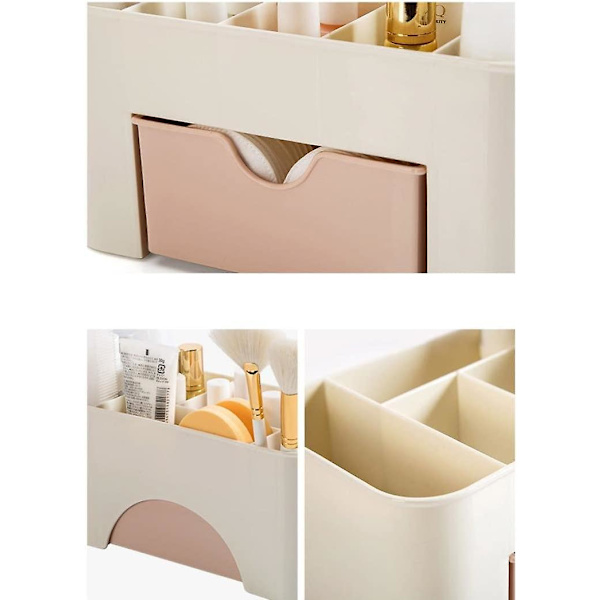 Kosmetisk Makeup Skrivebord Opbevaringsskuffe Holdere Boks Spar Plads Opbevaringsboks Rum