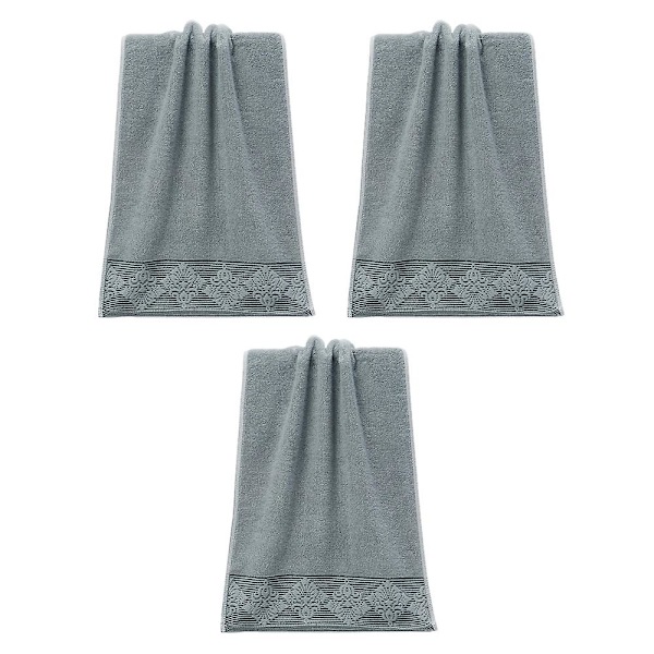33*73cm Bomullshandduk, Hållbar Högabsorberande Mjuk Handduk, Badrumshandduk, Badrumshandduk grey