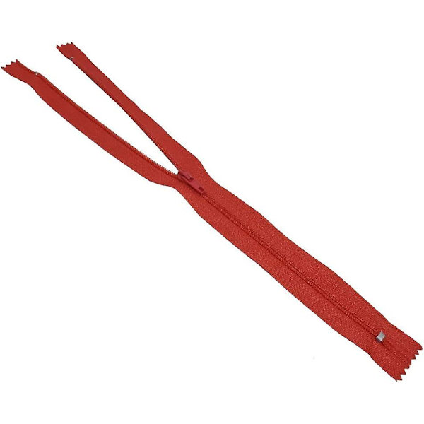 60 stk. 30 cm Nylon Spiralglidelåser Syglidelåser For Skredder Søm Håndverk (rød)