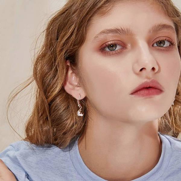 10 stk. Hjerteformede emalje charms i legering, blandede farver, hjerteformede vedhæng i legering til gør-det-selv håndværk, armbånd, halskæde, smykkefremstilling