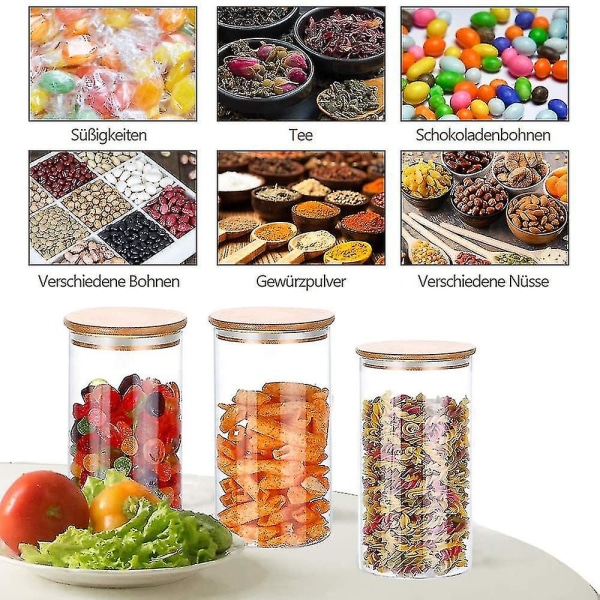 12 st kryddburkar förvaringsburkar glas kryddburkar 120 ml med högkvalitativt trälock i bambu för förvaring av te örter och kryddor (bäst)