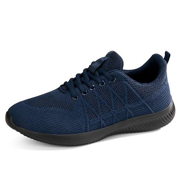 Løbesko til mænd Letvægt Åndbare Vandresko Atletiske Mode Sneakers 3Dsf022 Blue EU 34