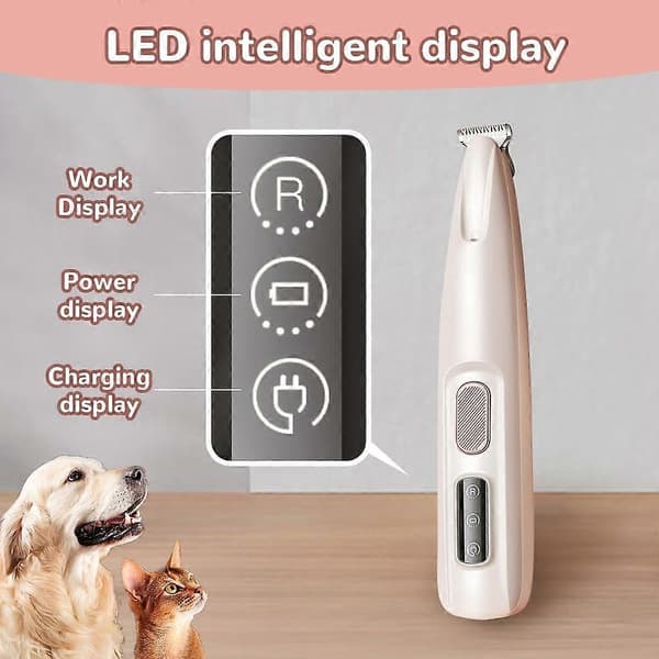 Pet Micro Precision Trimmer, 2024 Ny Multifunksjonell Vanntett Pet Hårklipper