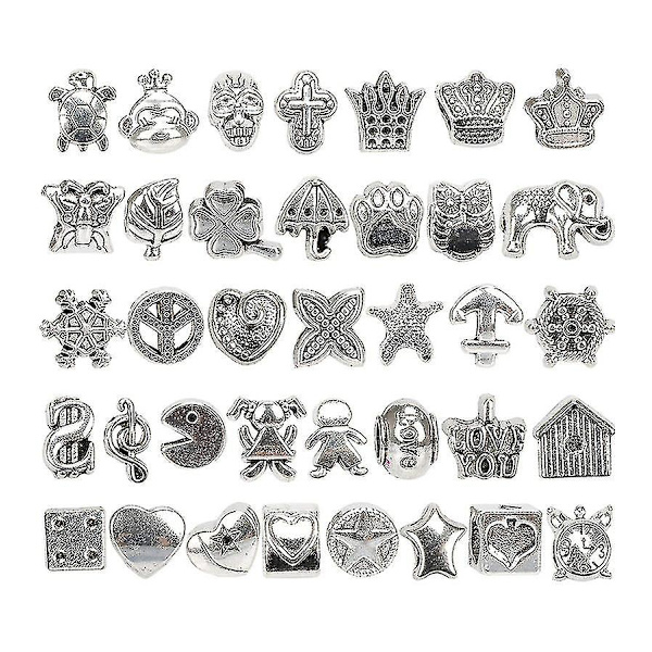 Charm armbandssats, 127 st charm pärlor armband smycken gör-det-själv-kit