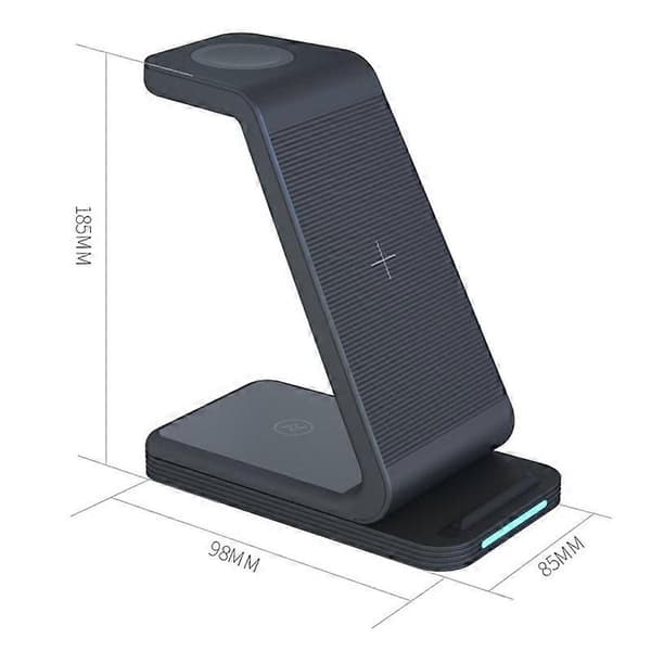 Mobiltelefonholder Trådløs Oplader D2 (Sort)