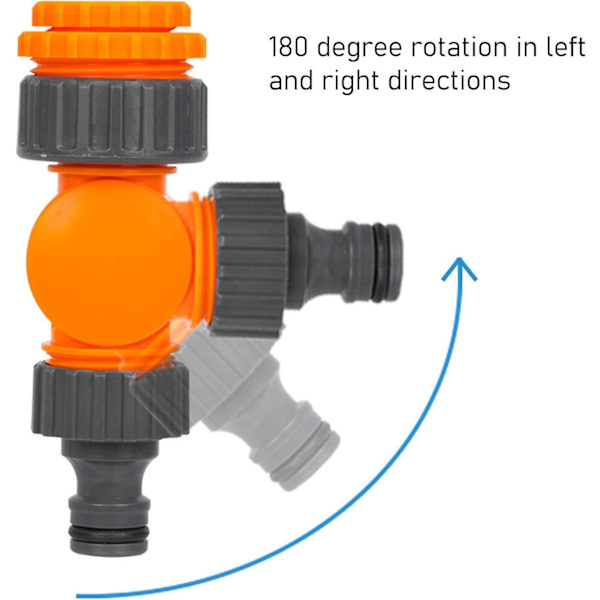 Hurtig Slangekoblingsadapter, 180 Graders Hurtigkobling Plast Vandhane Slangekobling Roterbar Adapter