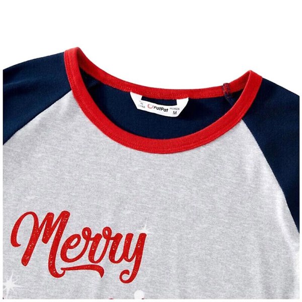 Barn och vuxna jul familj matchande pyjamas pyjamas snögubbe sovkläder pjs set 8T