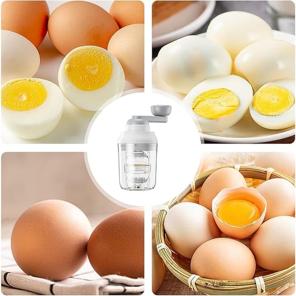 Manuell Egg Shaker - Bærbar Eggspinner | Golden Egg Maker | Egg Scrambler For Å Lage Hardkokte Egg | Anti-skli Gull Eggmikser
