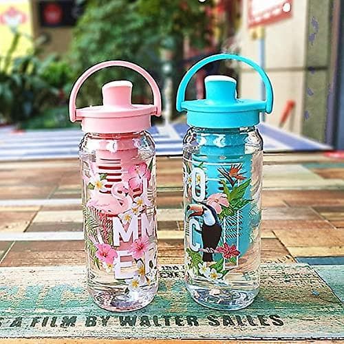 Vattenflaskor 750ml/900ml Ottle Vatten Sport Drickflaska Utomhus Bärbara Flaskor (färg: 750ml Rosa)