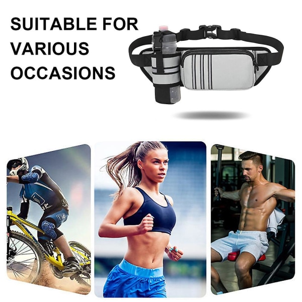 Utendørs Sport Løpe Lommebok - Terrengløp Maraton Utstyr Moro Løp Reflekterende Fitness Lommebok grey