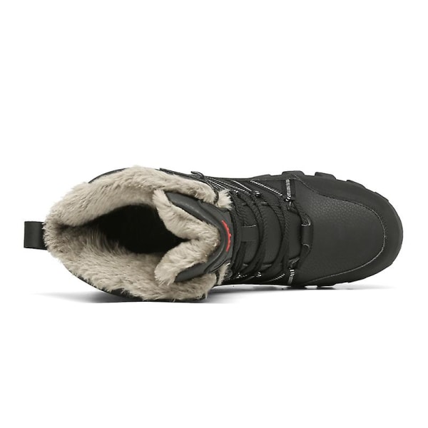 Herre Snestøvler Plus Fløjl Varm Udendørs Casual Bomuldssko Fr569 Black EU 41