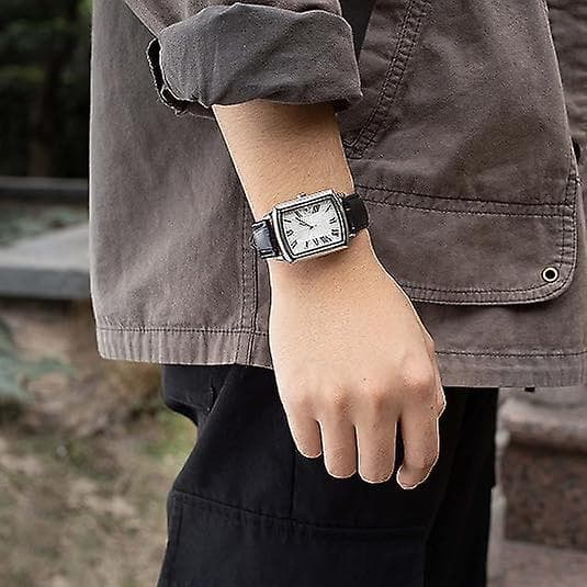 Krokodil Design Läderrem, 22mm Vattentålig Herr Klassisk Läderrem.