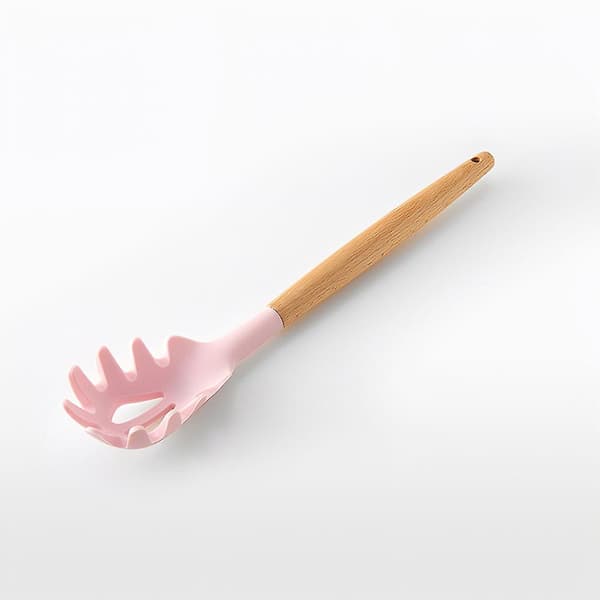11-delars köksredskap i silikon, nonstick, med fat