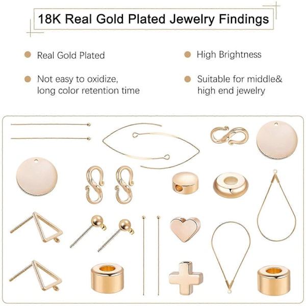 30 st 18K förgyllda distanspärlor Metallpärlor för DIY Smyckestillverkning Fynd och annat hantverk - 6x4mm Kolonnform