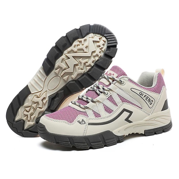 Damesko Lav Ankel Fritidssko For Utendørs Sti Vandring Trekking Gåing 3D863 Pink EU 38