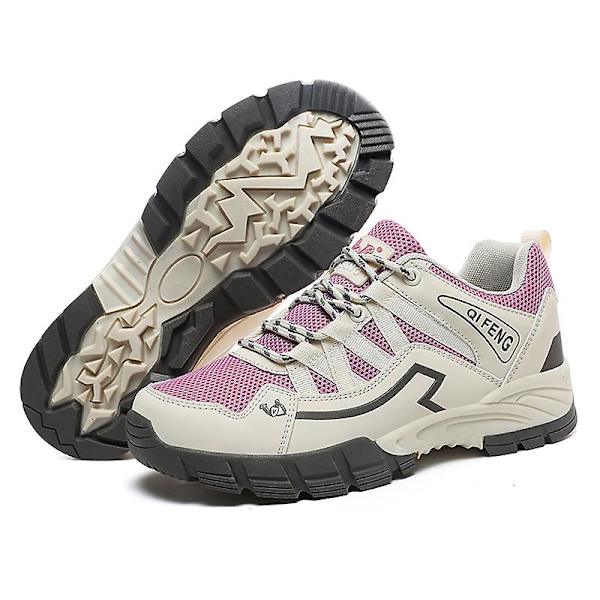 Damvandringsskor Lågskor Sneakers För Utomhusspårning Vandring Promenader 3D863 Pink EU 40