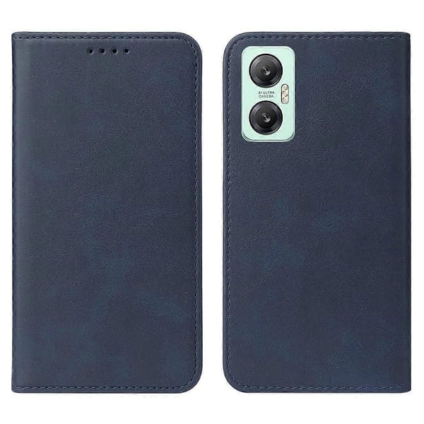 Læder Telefoncover med Magnetlukning Blue For Infinix Note 30 Pro