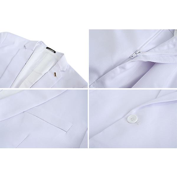 Herrkostym Slim Fit 2 Delar Bröllop Fest Tux Kostymer M