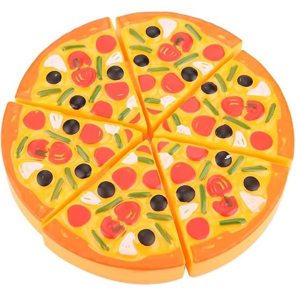 Pizza legetøj i plastik til småbørn, robust giftfri pizza legetøj til børn, til børn derhjemme
