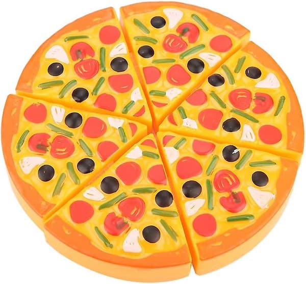Plastmaterial Pizzaleksak för Småbarn, Robust Giftfri Pizzaleksak för Barn, för Hemmabarn