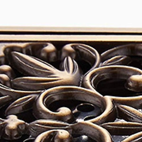 Duschbrunn Golvavlopp Badrum Toalett Kök Balkong Deodorant Avloppsbrunn Galler Sil Lock Creative Modern Mässing 1st Golvstående, Guld