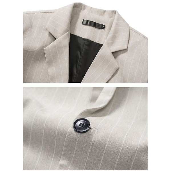 Herr Blazer Slim Fit Kavaj, Enknäppt Enknapps Kavaj Beige XL