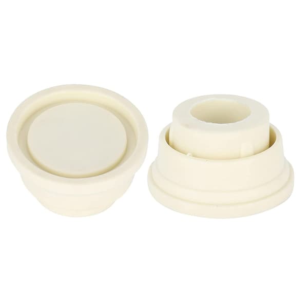 2 stk. Pool Stigestoppe, Hvid Gummibuffer Sæt til Indbyggede Pool Stiger, Universelle Reservedele