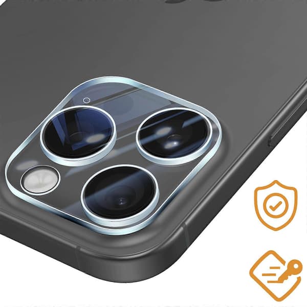 Härdat Glas Kamera för iPhone 16 Pro Max Hårdhet 9H Anti-repa, Transparent