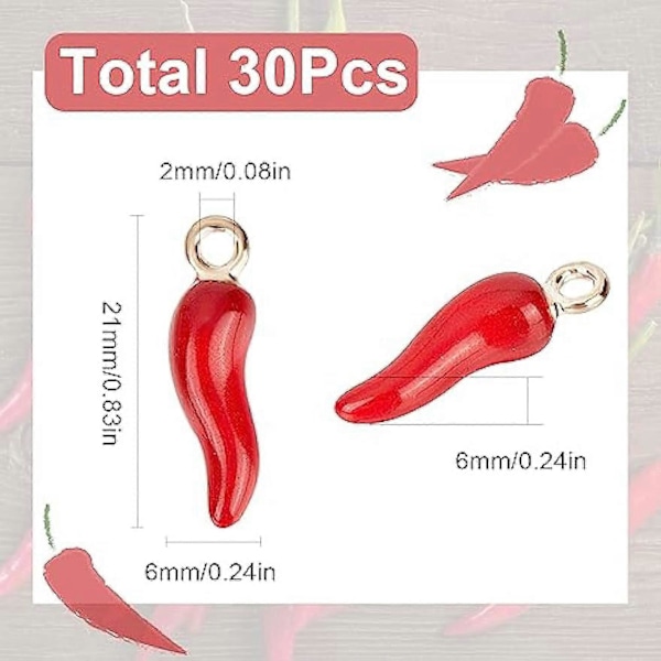 30 kpl Paprika Korut Vihannes Korut Mini Pieni Emali Tulinen Paprika Punainen Chili Ruoka Koru Pienoiskoossa Elävä