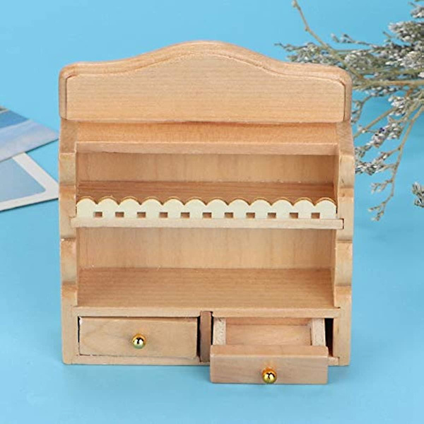 Dockhusvägg Hylla 1:12 Skala Dockhus Mini Väggmonterad Hylla Leksaksmodell Baby Leksaker Dockhus Dekoration Miniatyr Förvaringshylla Figur Dekoration