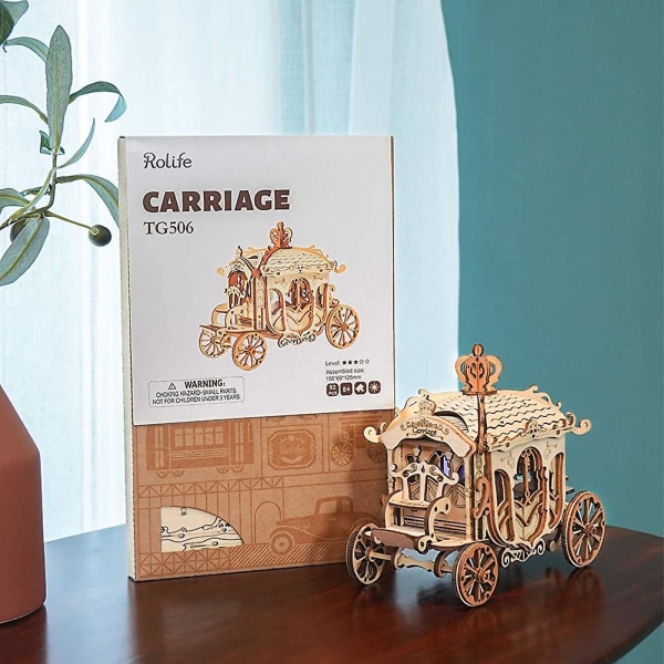 3D Puslespil Træmodelbyggesæt til at bygge for Heilwiy voksne børn Vognen, DIY model