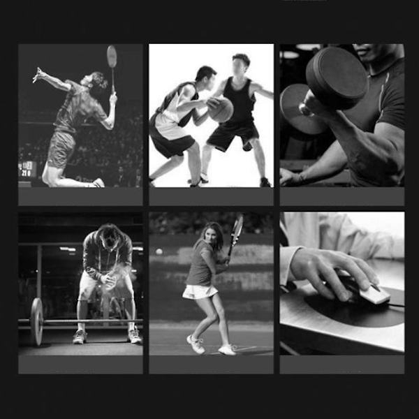 Sports Fitness Wrap Håndledsbind, Justerbart Håndledsbandage black
