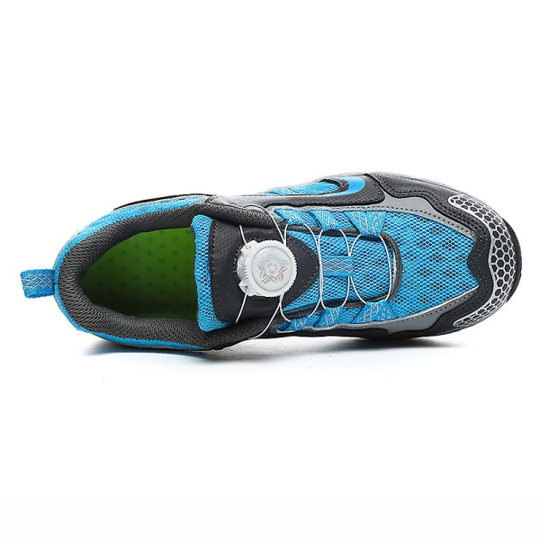 Dam Vandringsskor Låg-Top Sneakers För Utomhus Trailing Trekking Walking 3D232 Blue EU 36