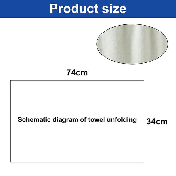 2-pak, Håndklædesæt, Bløde og Absorberende, 34*74cm, Genanvendeligt Bomuldsrense Håndklæde white 34*74cm