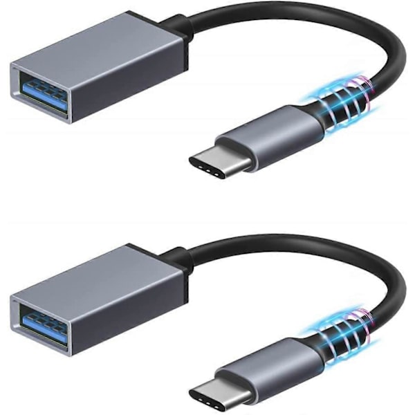 USB C til USB 3.0 Adapter Type C OTG Kabel 3 til USB Hun Adapter OTG, Type-C til USB adapterkabel
