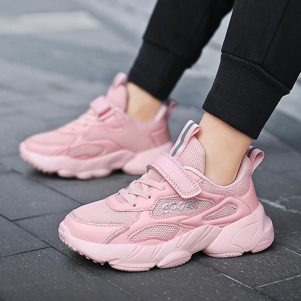 Barnesko Sklisikre Pustende Fritidssko Sportssko F2031 Pink EU 34