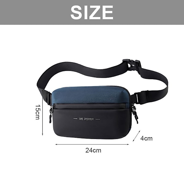 Ny trend ficka-utomhus reseficka mode enkel nylon ficka blue