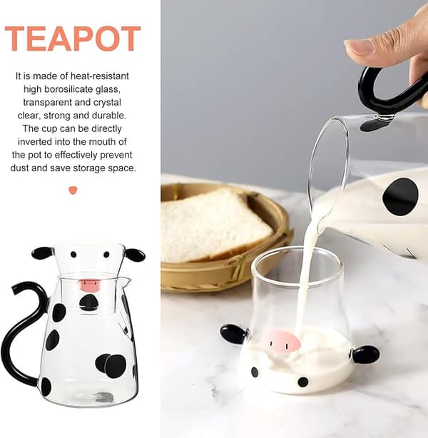 Frukt Muggar Te Mugg 1 St Glaskoppar Koformade   Glasvattenflaskor Återanvändbar Mjölkbubbel Te Juice Iskaffe (550Ml)