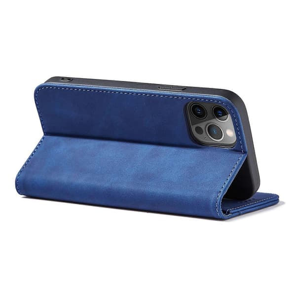 IPhone 12 skyddande flip mobiltelefonfodral Brown