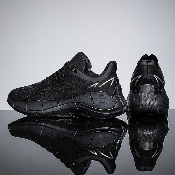 Herre Sport Løpesko Flygende Vevde Casual Sneakers Frlt55 Black EU 46
