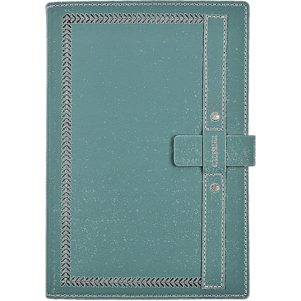 A5 Ruled Notebook Hardcover Läderjournal, kreativ insats spänne anteckningsböcker, tjockt linjerat papper kompositionsbok 320 sidor för kontor skola hem