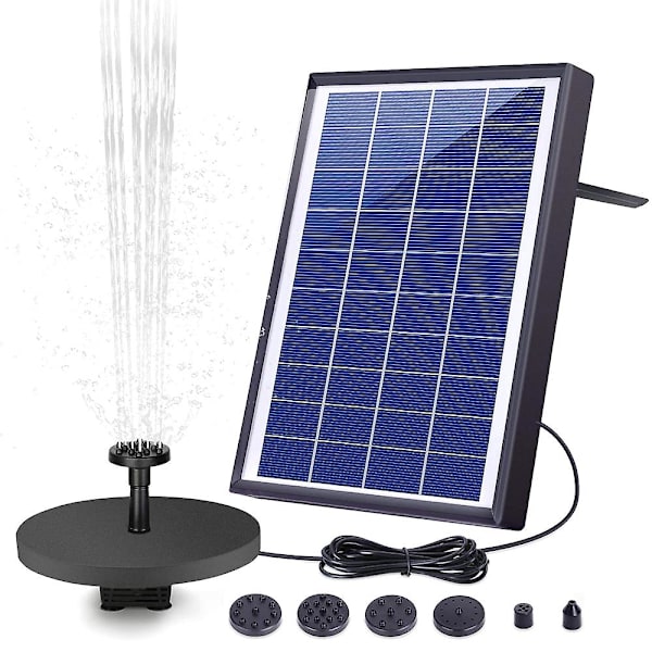 6.0w Solar Fontæne Vandpumpe, 500lph Solcelledrevet Fuglevandingspumpe