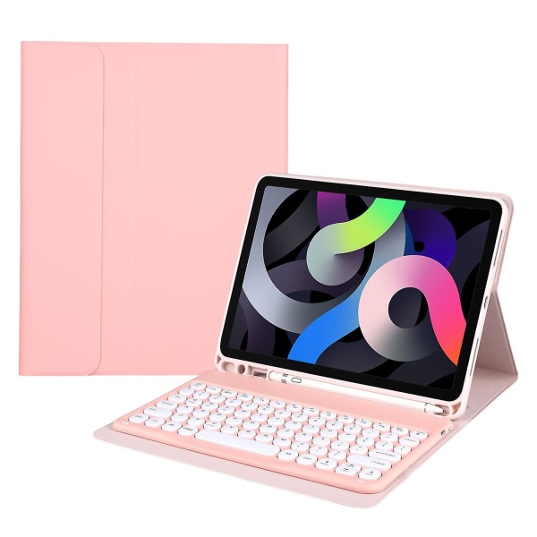 Bluetooth-tangentbordfodral för iPad Pro/pro11/air/air2/air3/air4/mini6/10.9\"/10.2\"/10.5\"/8.3\"/9.7\" Pink Ipad Air