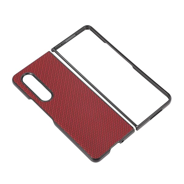 Mobilskal med kolfibertextur för Samsung Galaxy Z Fold4 Red